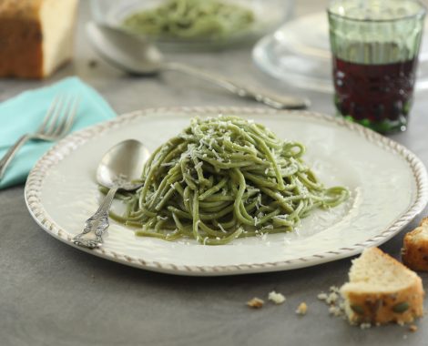 Fetuccini de espinaca